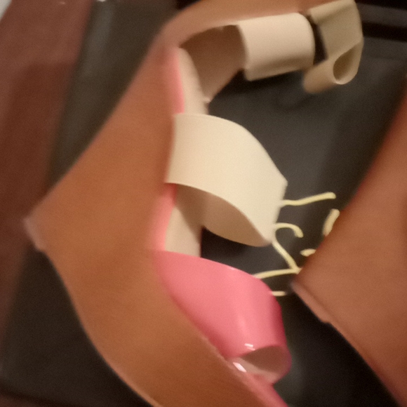 COLIN STUART WEDGES Size 10 Coral and beige - Picture 5 of 6